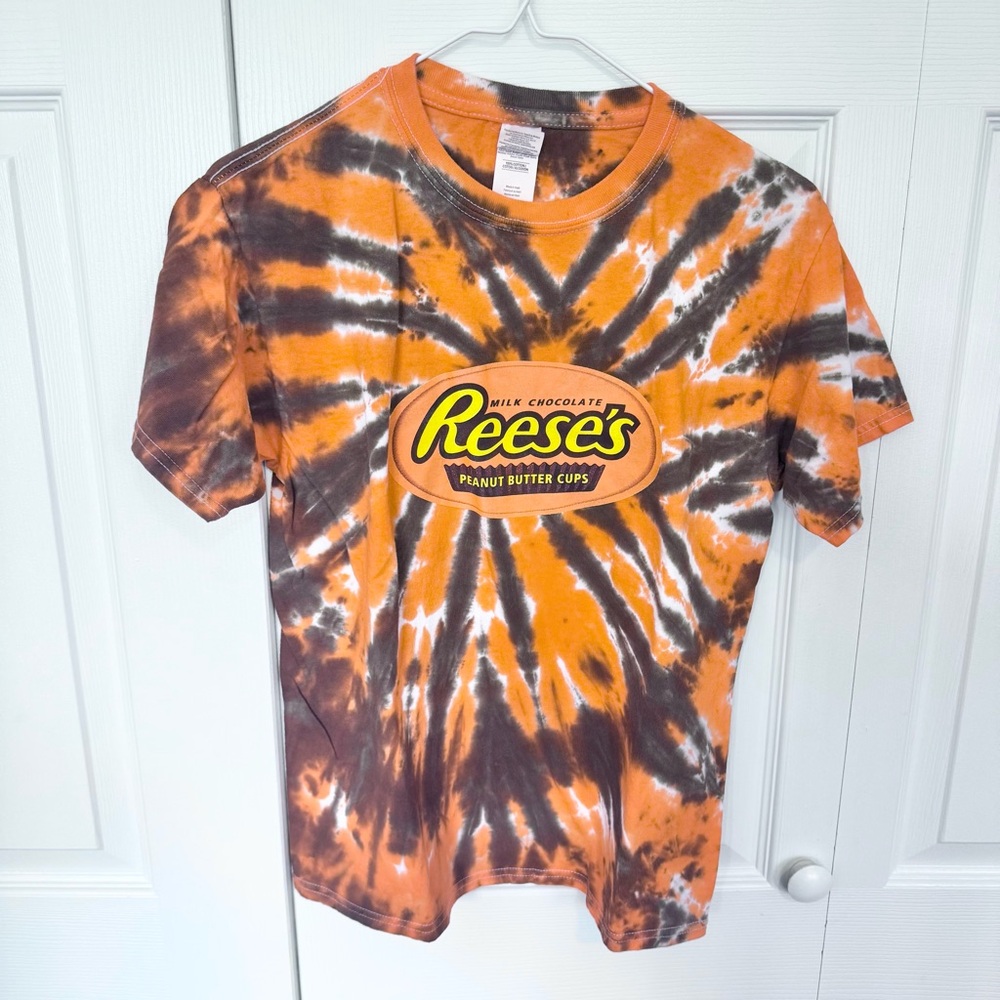 Vintage HERSHEY PARK Reese's Tie-Dye T-Shirt YOUTH LARGE